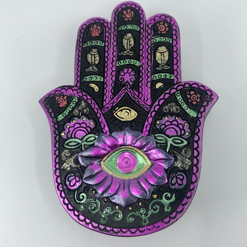 Black/Fuschia Hamsa Hand Box (NWOT)